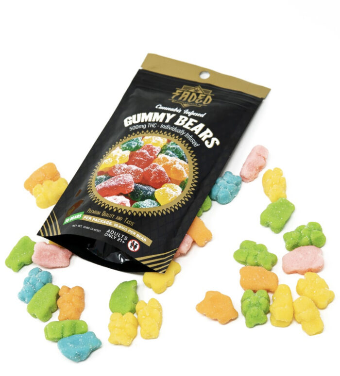 Faded Gummy Bears – 500MG