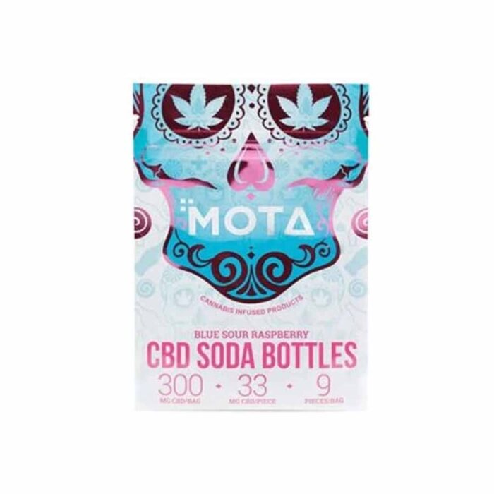 Mota CBD Blue Raspberry Soda Bottle