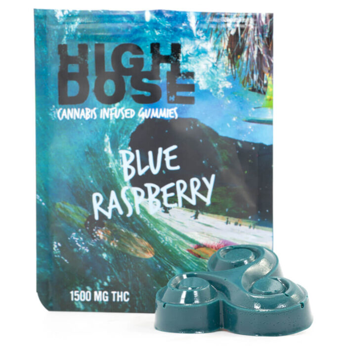 HighDose 1500MG Gummie Blue Raspberry