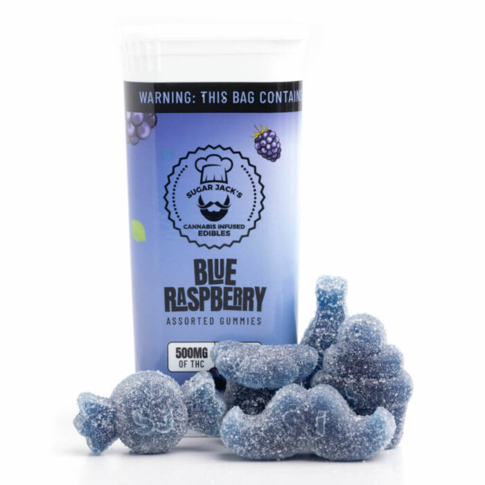 SugarJacks Assorted 500MG THC Gummies Blue Raspberry 3 1024x1024 1