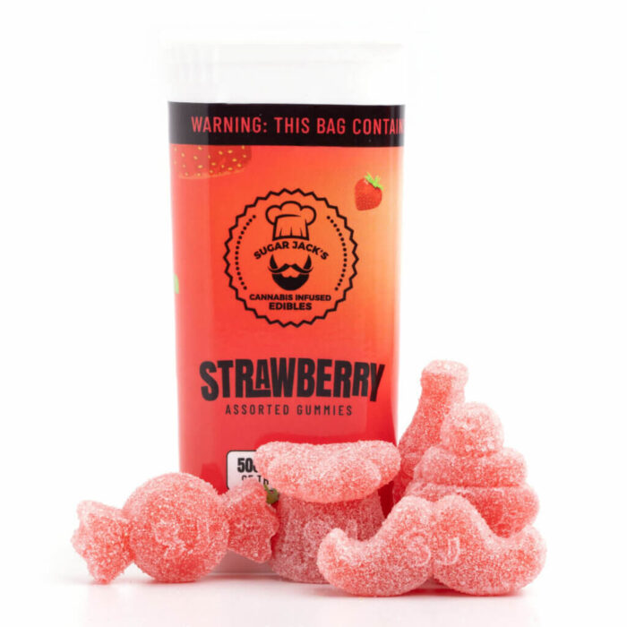 SugarJacks Assorted 500MG THC Gummies Strawberry 3 1024x1024 1
